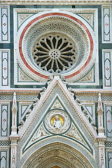 Image showing Detail of Cathedral  in Florence