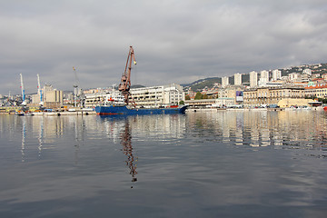 Image showing Blue ship