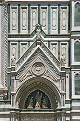 Image showing Detail of Cathedral  in Florence