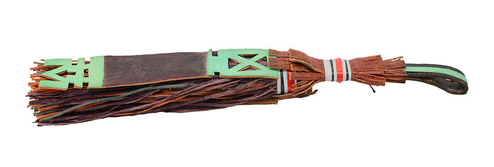 Image showing Traditional leather tassel used by Tuaregs in Mali, Africa