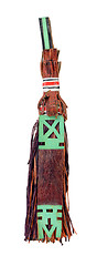 Image showing Traditional leather camel decoration, used by Tuaregs in Mali, A