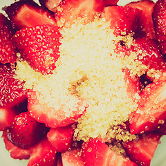 Image showing Retro look Strawberry