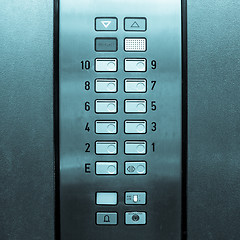 Image showing Lift elevator keypad