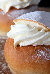 Image showing A swedish semla