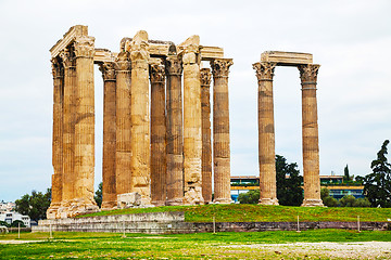 Image showing Temple of Olympian Zeus in Athens