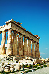 Image showing Parthenon at Acropolis in Athens, Greece