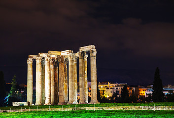 Image showing Temple of Olympian Zeus in Athens