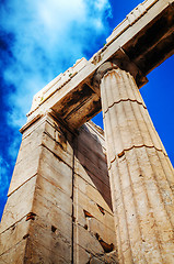 Image showing Parthenon at Acropolis in Athens, Greece