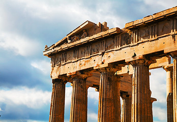 Image showing Parthenon at Acropolis in Athens, Greece