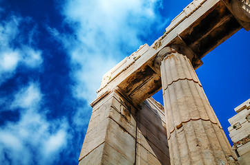 Image showing Parthenon at Acropolis in Athens, Greece