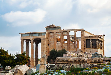 Image showing The Porch of the Caryatids in Athens