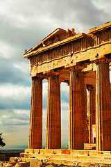 Image showing Parthenon at Acropolis in Athens, Greece