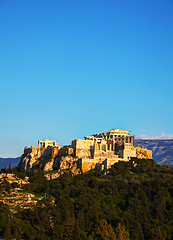 Image showing Overview of Acropolis in Athens, Greece