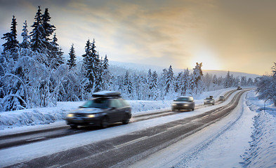 Image showing Motion Blur of Car 