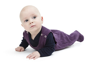 Image showing toddler isolated on floor