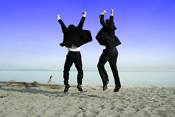 Image showing Happy businessmen