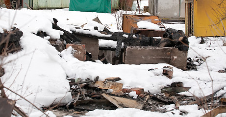 Image showing burnt ruins