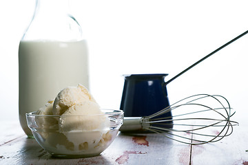 Image showing Homemade vanilla icecream