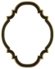 Image showing Black gilded frame