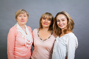 Image showing Three generations with a striking resemblance