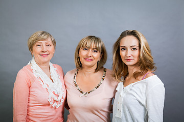 Image showing Three generations with a striking resemblance