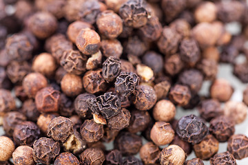 Image showing Background of black peppercorns