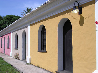 Image showing Colored houses