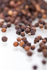 Image showing Background of black peppercorns