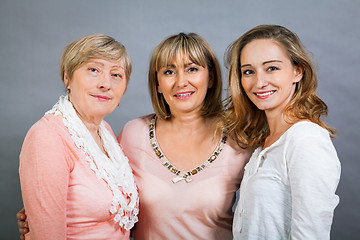 Image showing Three generations with a striking resemblance