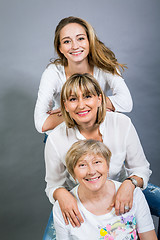 Image showing Three generations with a striking resemblance