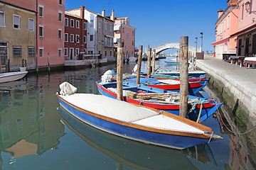 Image showing wooden boats