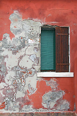 Image showing Old wooden window