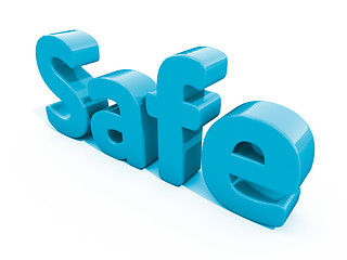 Image showing 3d word safe