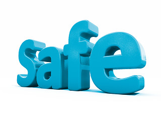 Image showing 3d word safe