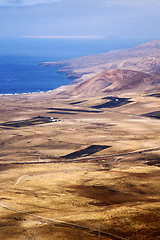 Image showing view from and house field coastline