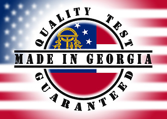 Image showing Quality test guaranteed stamp 