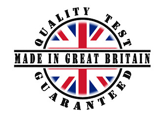 Image showing Quality test guaranteed stamp 