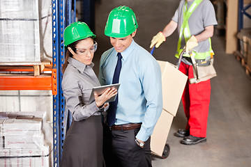 Image showing Supervisors And Foreman Working At Warehouse