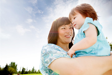 Image showing Mother and Daughter in Park