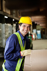 Image showing Foreman Working At Warehouse