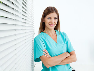 Image showing Confident Female Dentist In Clinic