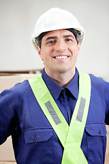 Image showing Confident Foreman At Warehouse