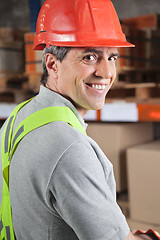 Image showing Happy Foreman At Warehouse