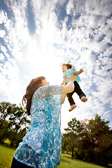 Image showing Playful Mother with Daughter