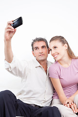 Image showing Couple Taking Self Portrait