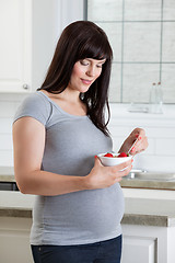 Image showing Woman Eating Healthy Fruit