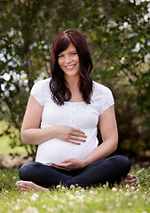 Image showing Pregnant Woman in Third Trimester