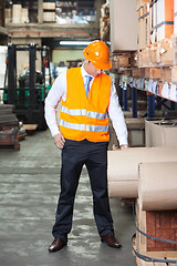 Image showing Young Supervisor At Warehouse