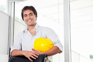 Image showing Portrait of Happy Young Architect