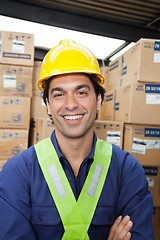 Image showing Young Foreman In Hardhat